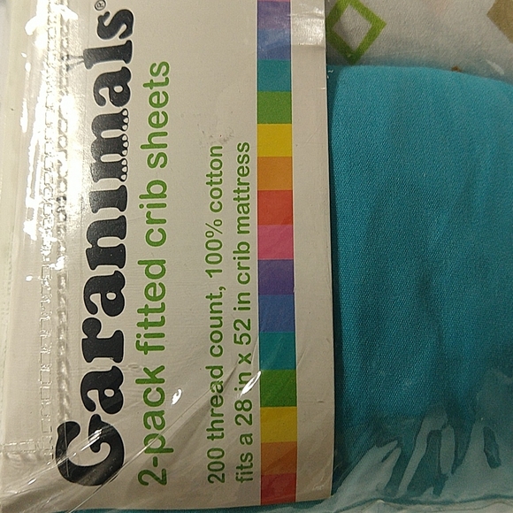 Garanimals 2-pack fitted baby crib sheets - Picture 8 of 9